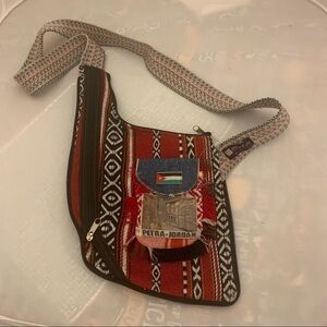 Black Iris Fashion Crossbody Wide Strap Material Bag